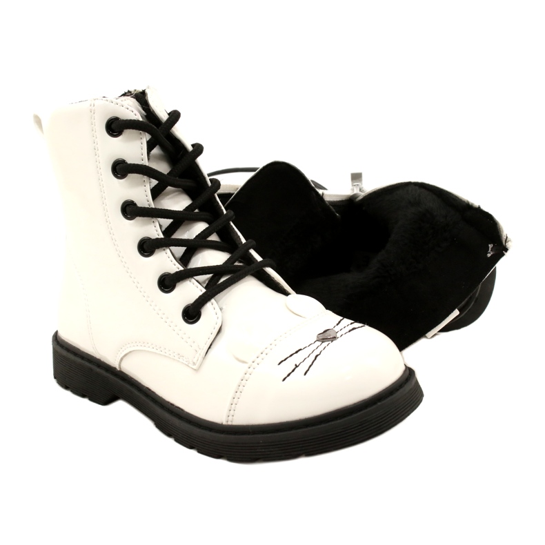 Girls lacquered boots Miss 21Dz23-4309 white 4 Girls lacquered boots Miss 21Dz23-4309 white 4