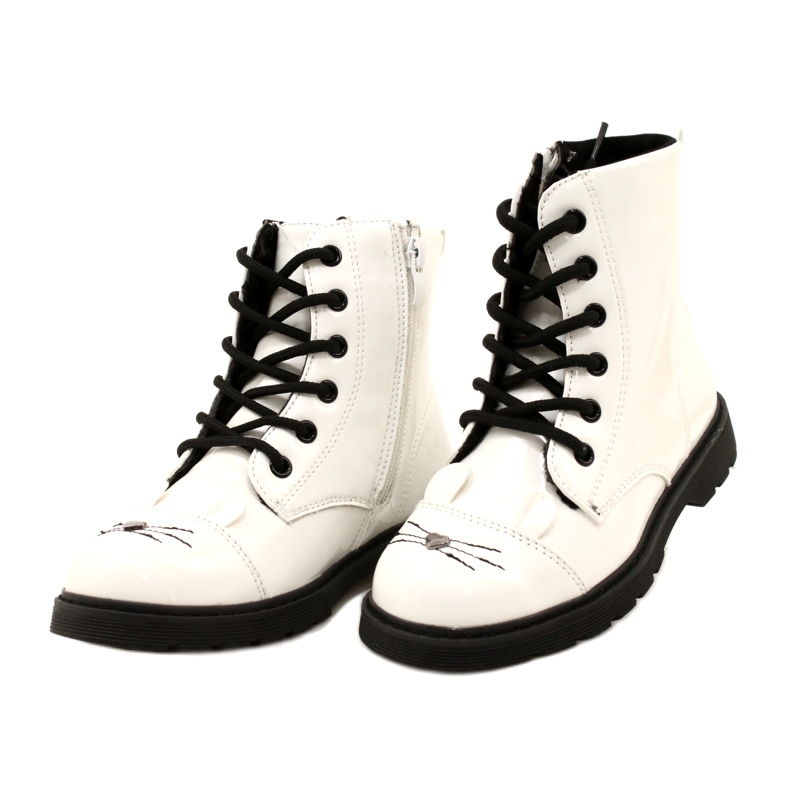 Girls lacquered boots Miss 21Dz23-4309 white 2 Girls lacquered boots Miss 21Dz23-4309 white 2