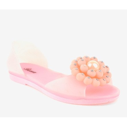 Pink Meliski sandals with a flower HM701 1