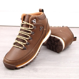 Men's Leather Hiking Boots Dark Brown Bustagrip 2
