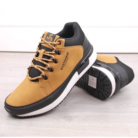 Leather men's shoes, yellow sneakers Cruiser Bustagrip 1