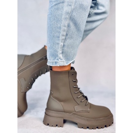 Tamar Green lace-up boots 1