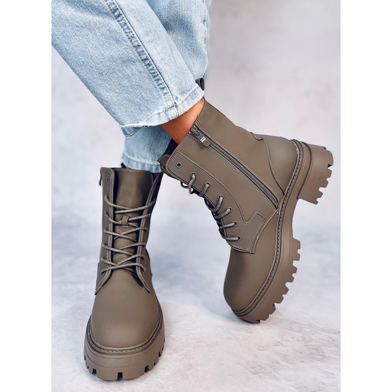 Tamar Green lace-up boots 2