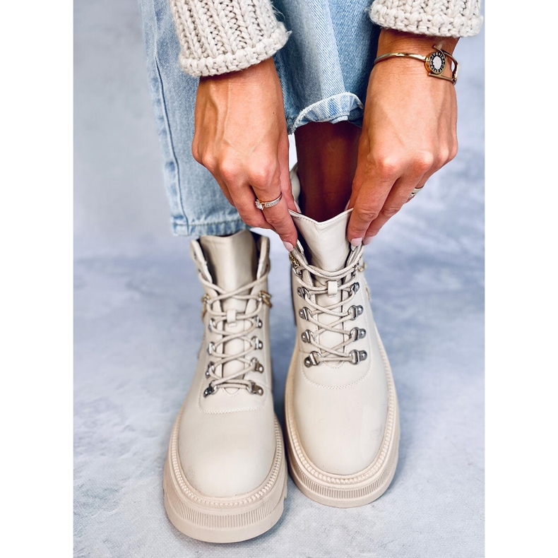 Hudson Beige Trapper Boots 1