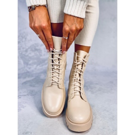 Boots with elastic Cass Beige upper 1