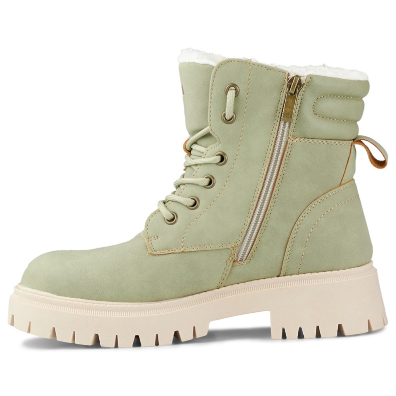 Light green insulated women's boots 2