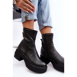 Lemar Volavola Lemar Low Heel Black Leather Ankle Boots 1 Lemar Volavola Lemar Low Heel Black Leather Ankle Boots 1