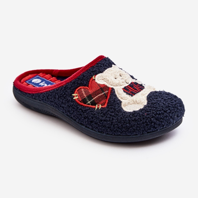 Women's Home Flip-Flops Slippers With Teddy Bear Inblu EC000095 Navy Blue 1 Women's Home Flip-Flops Slippers With Teddy Bear Inblu EC000095 Navy Blue 1