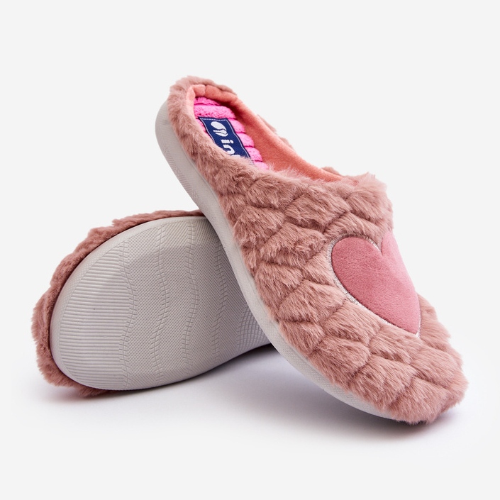 Women's Fur Home Shoes Slippers Inblu EC000099 Pink 1