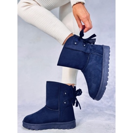 Emusy snow boots with Stella Blue bows 2