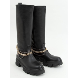 Boots with chains Persia Black 1