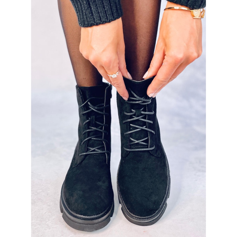 Zoe Black lace-up workers 1