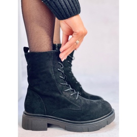 Lavey Black suede lace-up boots 1 Lavey Black suede lace-up boots 1