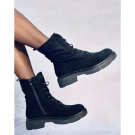 Lavey Black suede lace-up boots 2 Lavey Black suede lace-up boots 2