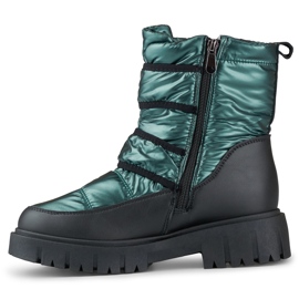 Laila warm women's snow boots with Velcro black 2