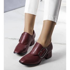 PA1 Maroon heel pumps from Ailani red 1