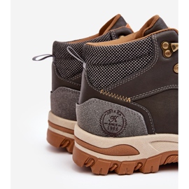 Men's Trapper Lace-up Trekking Shoes Gray Salomene grey 2