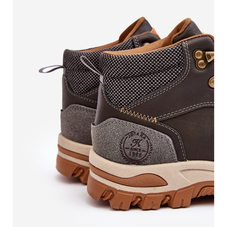 Men's Trapper Lace-up Trekking Shoes Gray Salomene grey 2