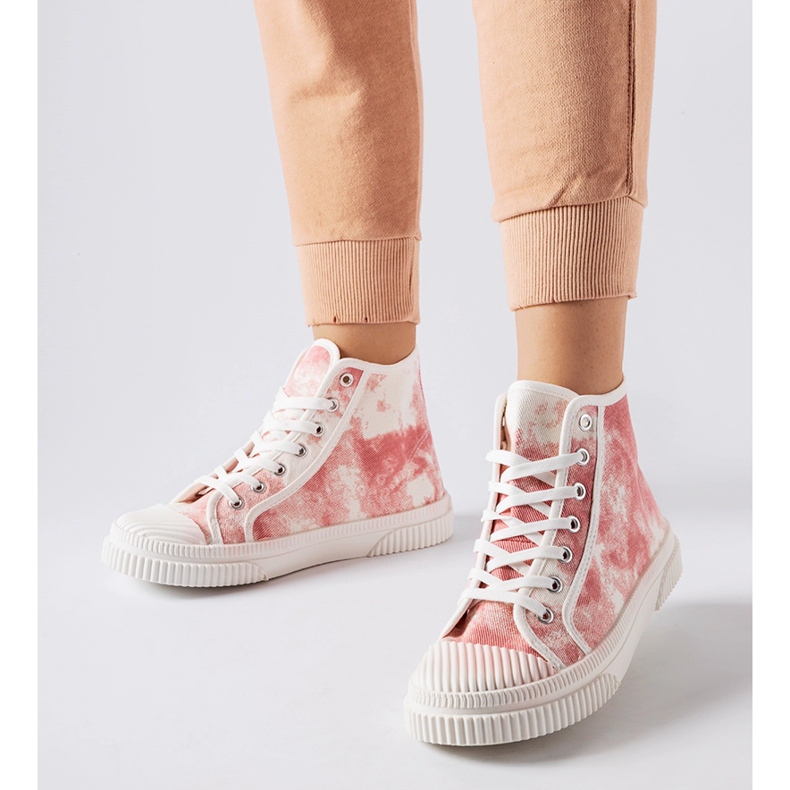 Inna Turistico pink sneakers with abrasions 1