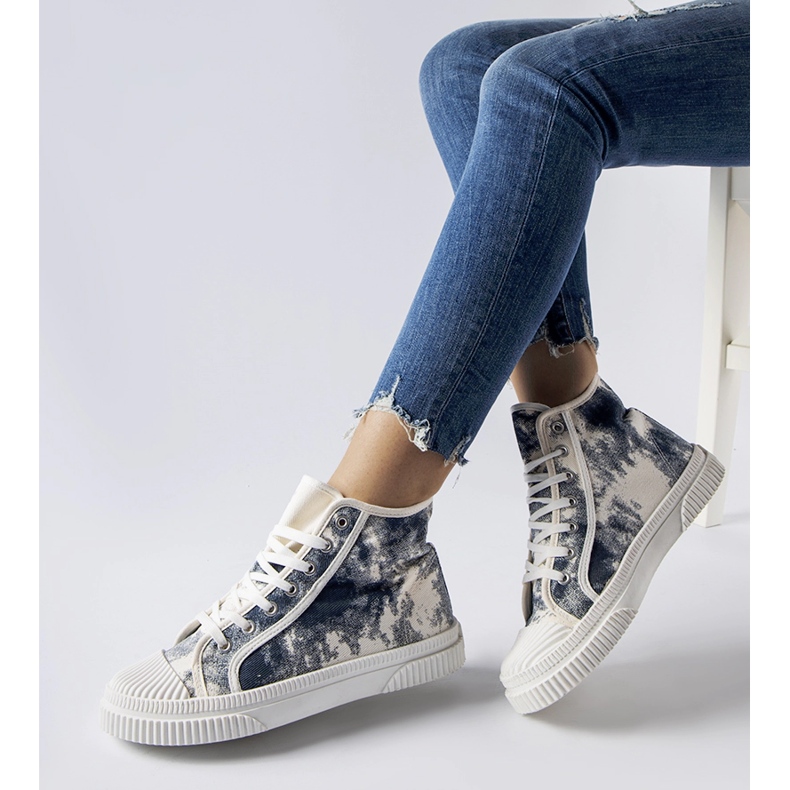 Inna Turistico navy blue sneakers with abrasions 1