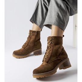 Brown lace-up ankle boots from Clementina 1 Brown lace-up ankle boots from Clementina 1