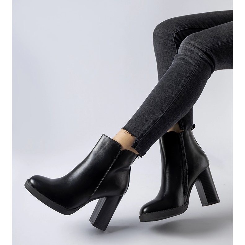 Inna Black insulated ankle boots from Sambruson 1