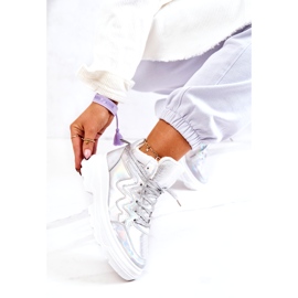 Women's silver insulated sports shoes 5