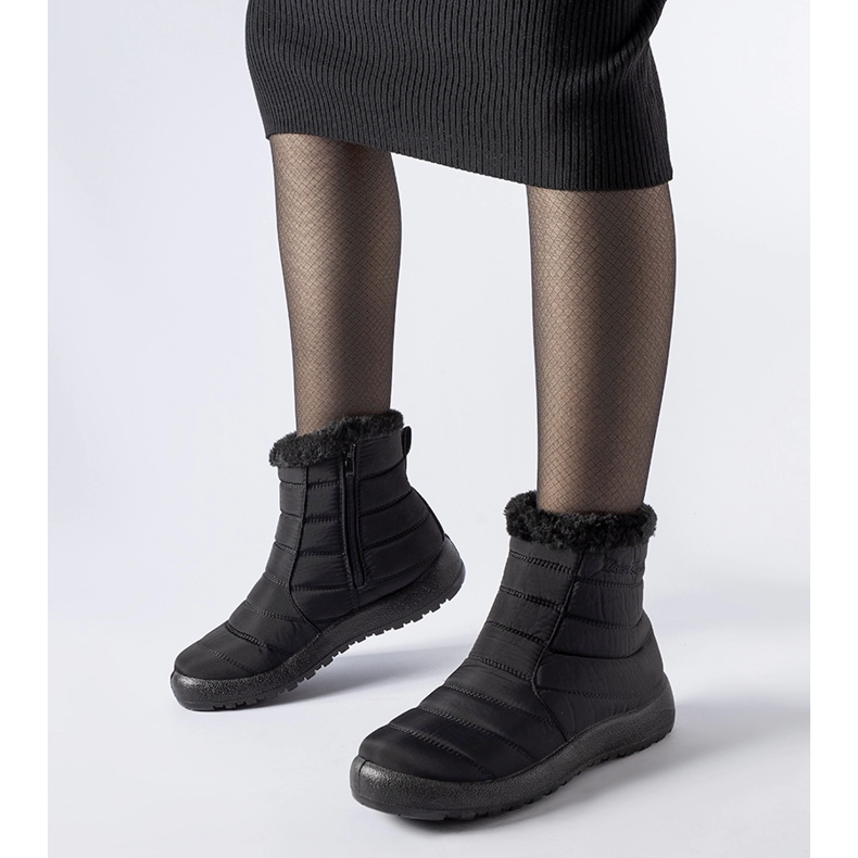 Black Valparaiso Water Resistant insulated snow boots 1 Black Valparaiso Water Resistant insulated snow boots 1