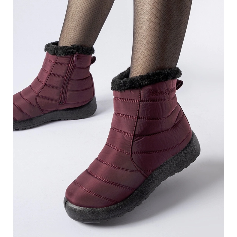 Burgundy Valparaiso Water Resistant insulated snow boots red 1 Burgundy Valparaiso Water Resistant insulated snow boots red 1