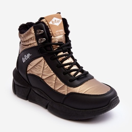 Insulated Women's Boots on the Platform Lee Cooper LCJ-23-44-1986L Gold golden 2