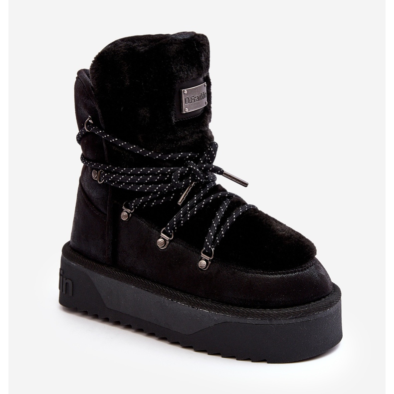 Vegan Platform Snow Boots Waterproof D.Franklin DFSH371008 Black 2