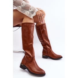 Women's Over-the-Knee Flat Boots Brown Aviare 2
