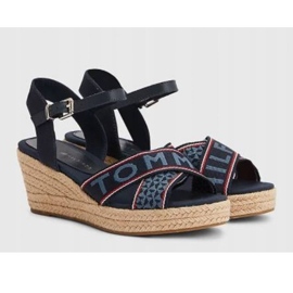Tommy Hilfiger Webbing Low Wedge Sandal W FW0FW06297 blue 1