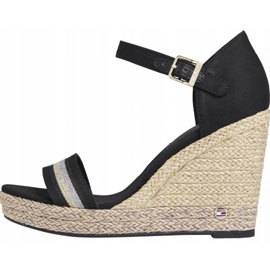 Tommy Hilfiger Grosgrain High Wedge Sandal W FW0FW05254 black 1