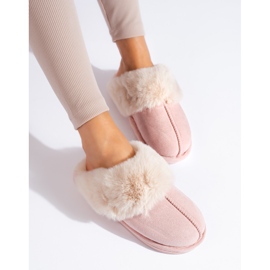 Shelovet pink women's slippers 1
