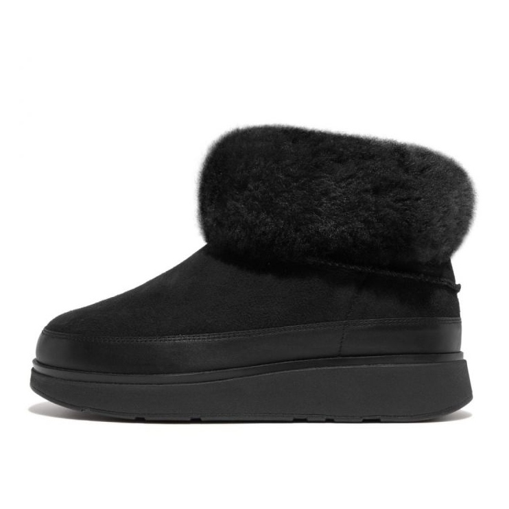FitFlop GEN-FF Mini Double-Faced Shearling Boots W GS6-090 black 1 FitFlop GEN-FF Mini Double-Faced Shearling Boots W GS6-090 black 1