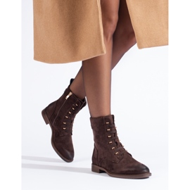 Shelovet brown suede women's baggies 1