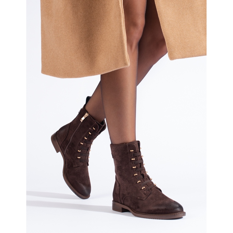 Shelovet brown suede women's baggies 1