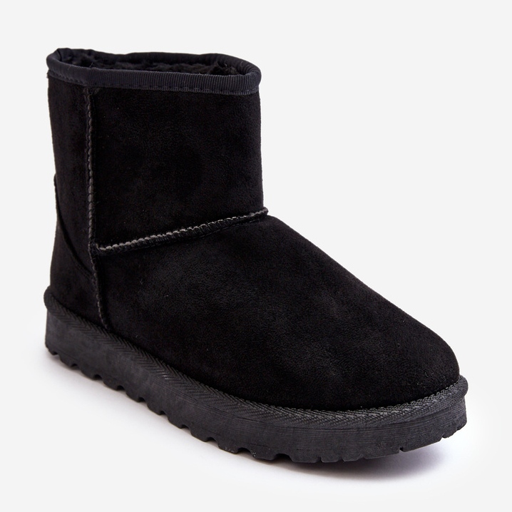 Women's Suede Insulated Snow Boots Black Nanga 1 Women's Suede Insulated Snow Boots Black Nanga 1