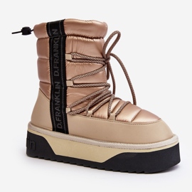 Women's Snow Boots With a Thick Sole Vegan D.Franklin DFSH371006 Beige 1