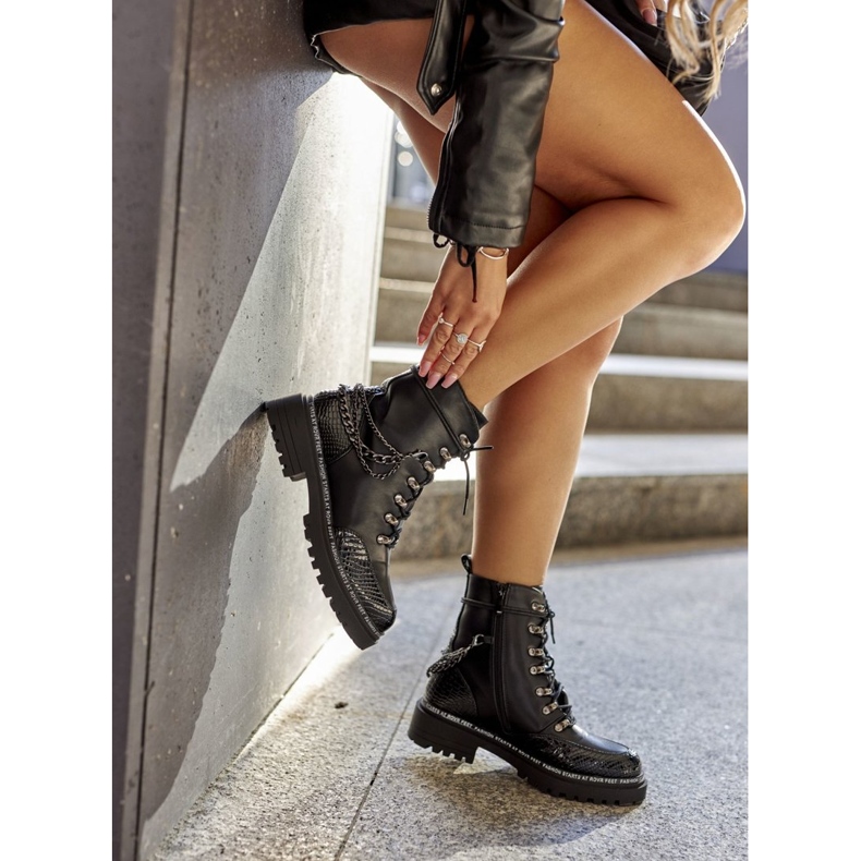 S.Barski Insulated Workers With Chains, Black 3