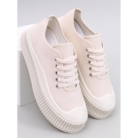 Pratt Beige platform sneakers 1