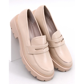 Andral Beige platform loafers 1