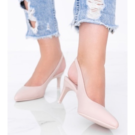 Beige pumps on a pin by Elen 1