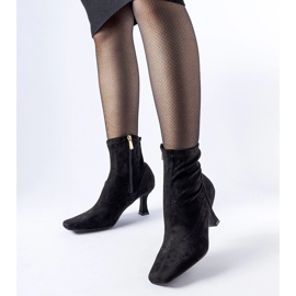 Black Lucerne low-heeled ankle boots 1 Black Lucerne low-heeled ankle boots 1