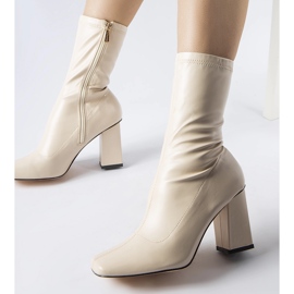 Beige ankle boots from Upland 1