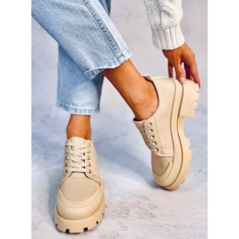 Golv Khaki trekking sneakers beige 1