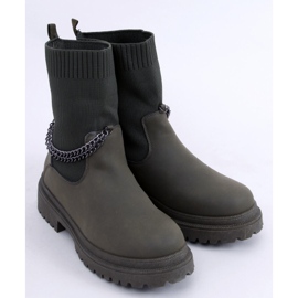 Boots with a flexible Jesse Blackish Green upper 2