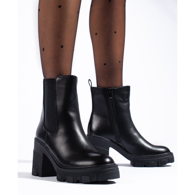 SHELOVET Women's black Chelsea boots 1 SHELOVET Women's black Chelsea boots 1