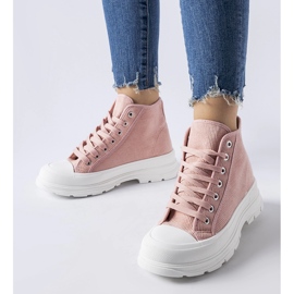 Pink Villaggio high-top sneakers 1 Pink Villaggio high-top sneakers 1